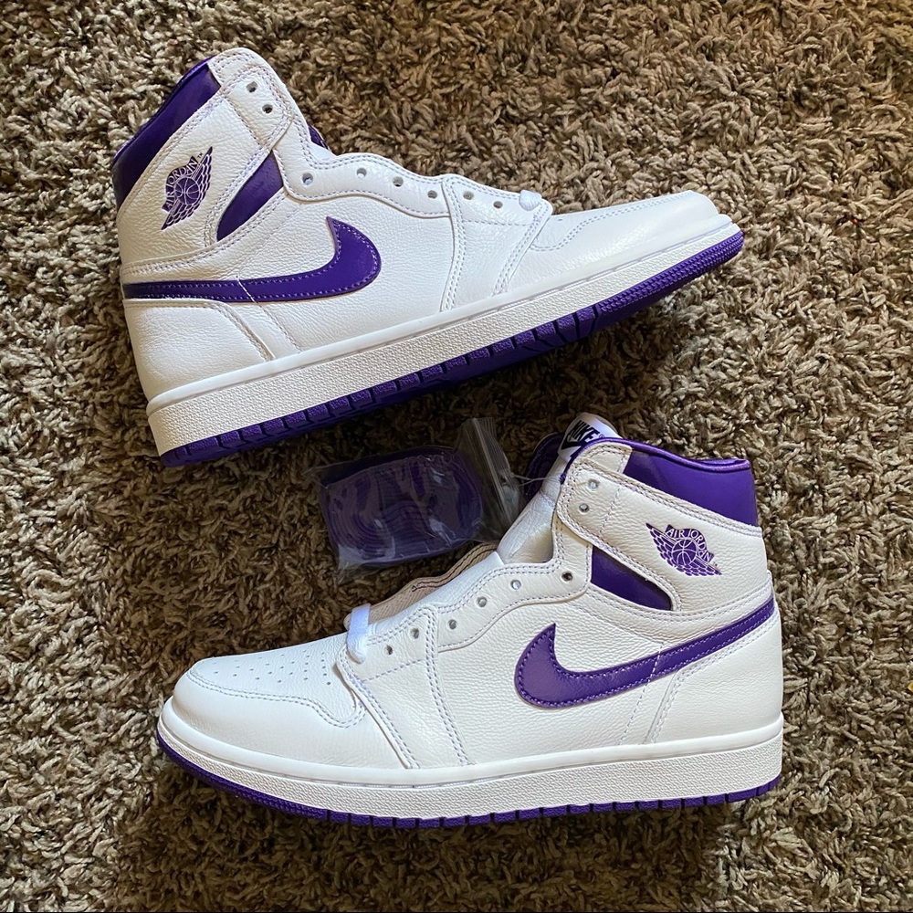 Nike Jordan 1 High White Court Purple